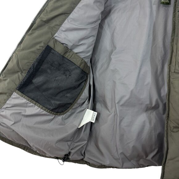 Eddie Bauer Large Down Puffer Vest Jacket Goose Down Green Sleeveless Mens - Picture 5 of 16